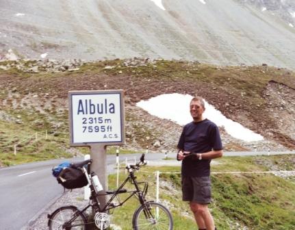 High point of the ride at the Albula Pass
