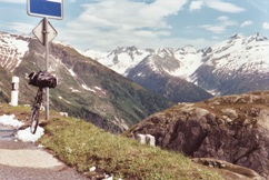 View over the Upper Rhone Valley from the Grimsel Pass