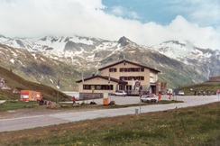 The summit hospice at the Passo del Lucomagno